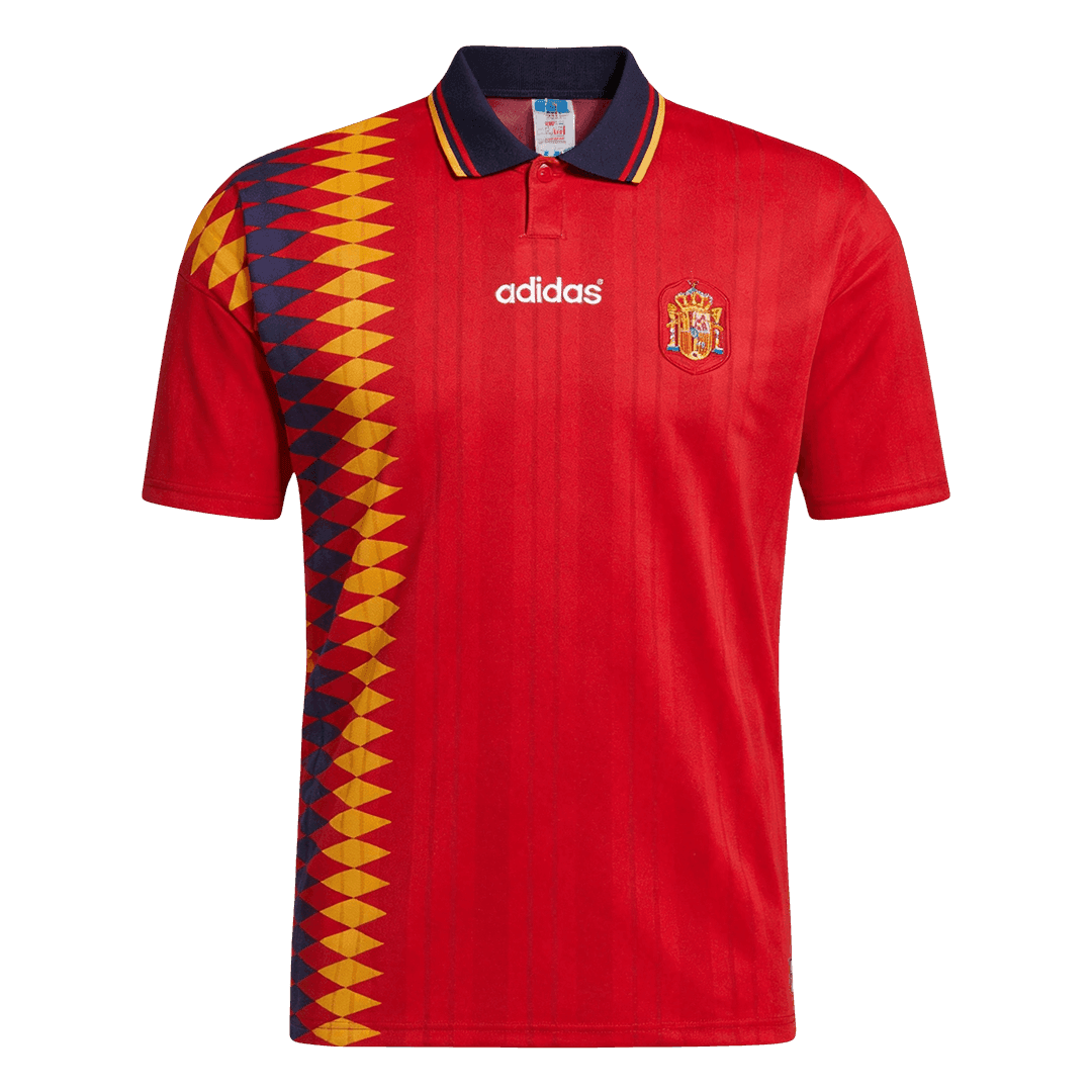 Retro 1994 Spain Home Soccer Jersey - Soccerdeal