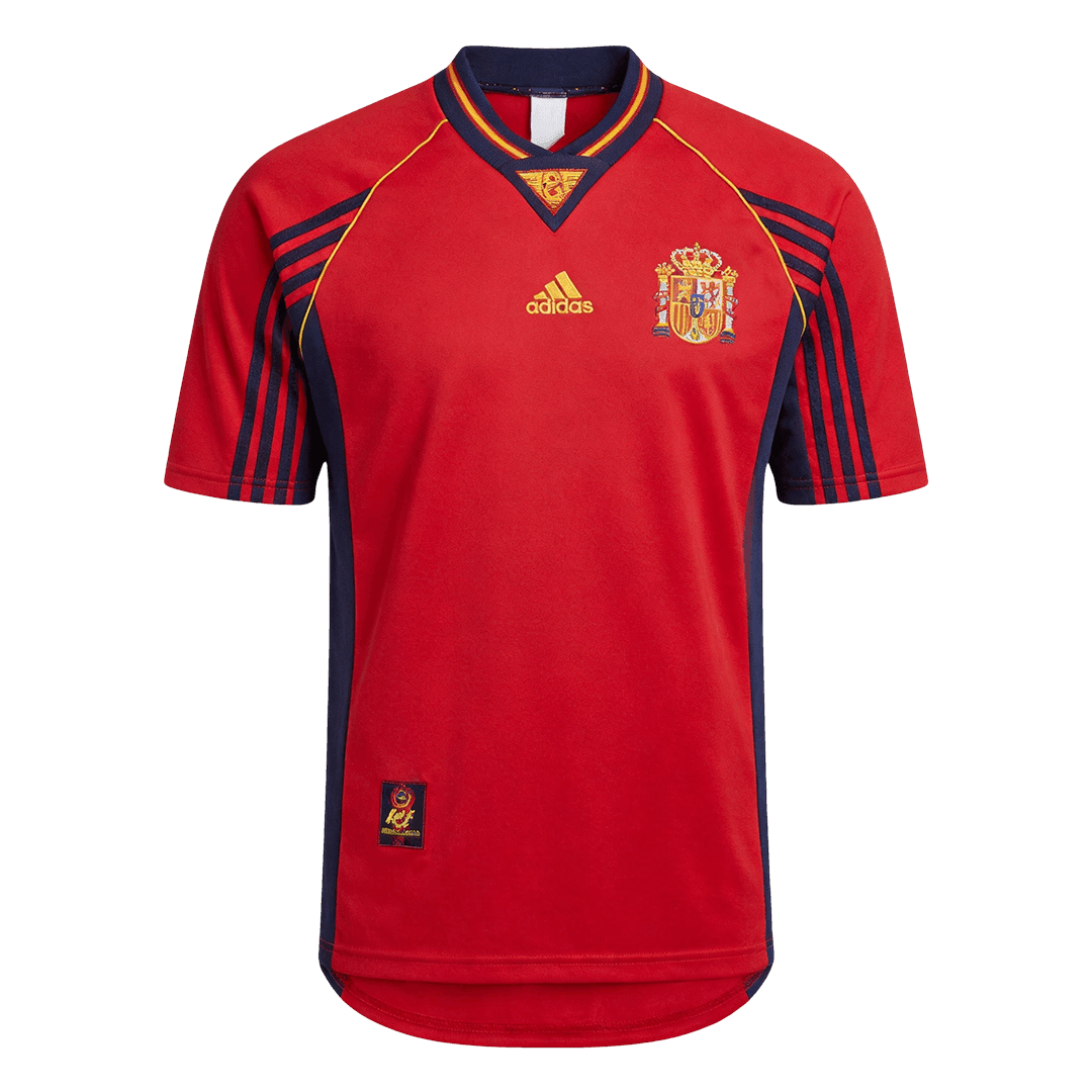 Retro 1998 Spain Home Soccer Jersey - Soccerdeal