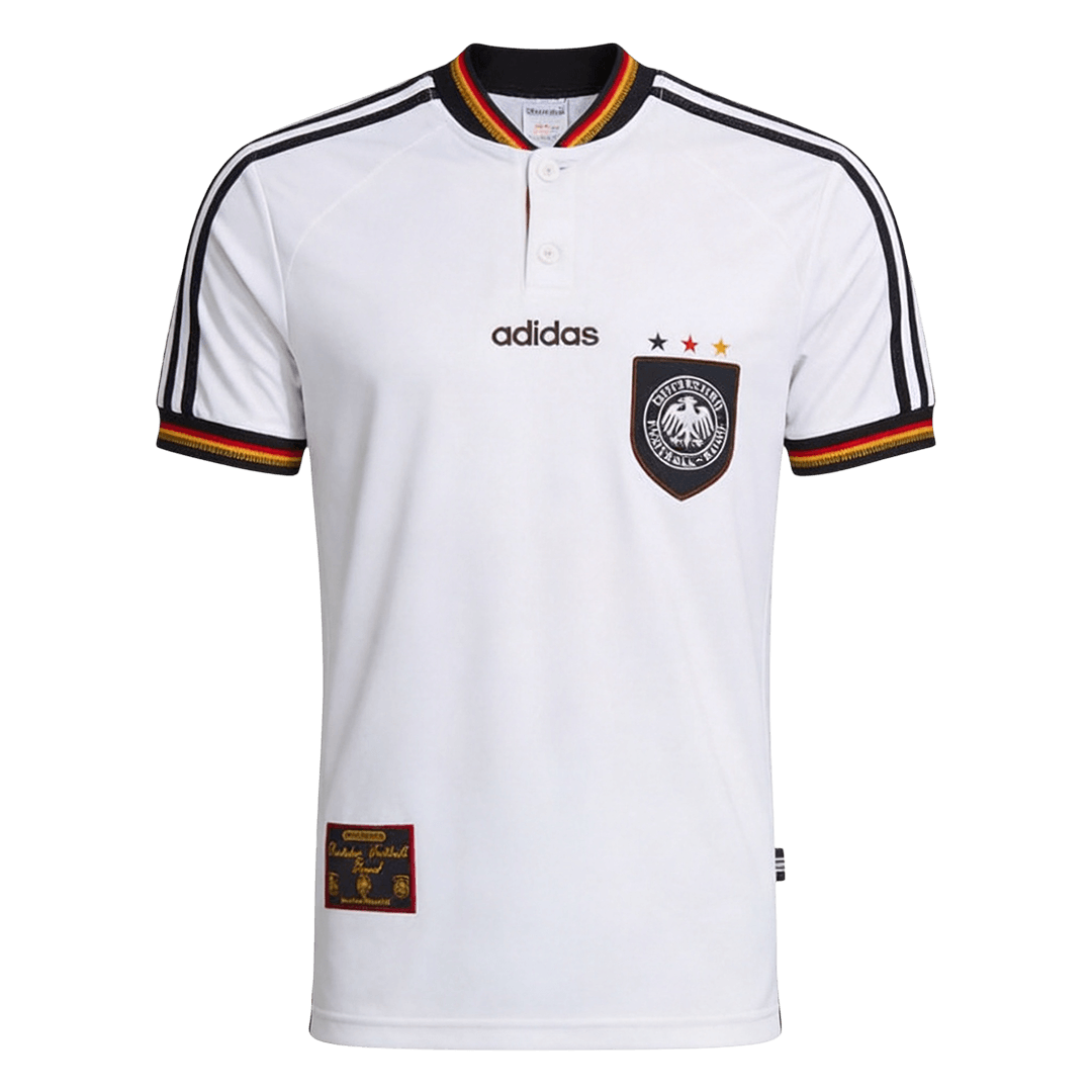 Retro 1996 Germany Home Soccer Jersey - Soccerdeal