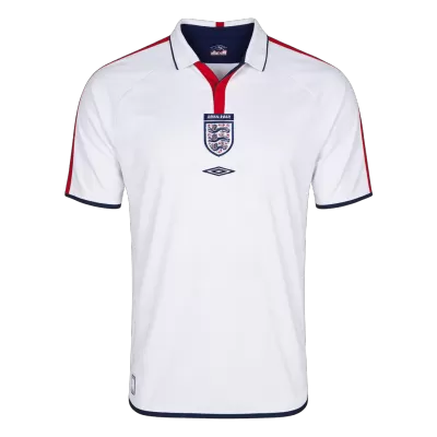 Retro 2004 England Home Soccer Jersey - Soccerdeal