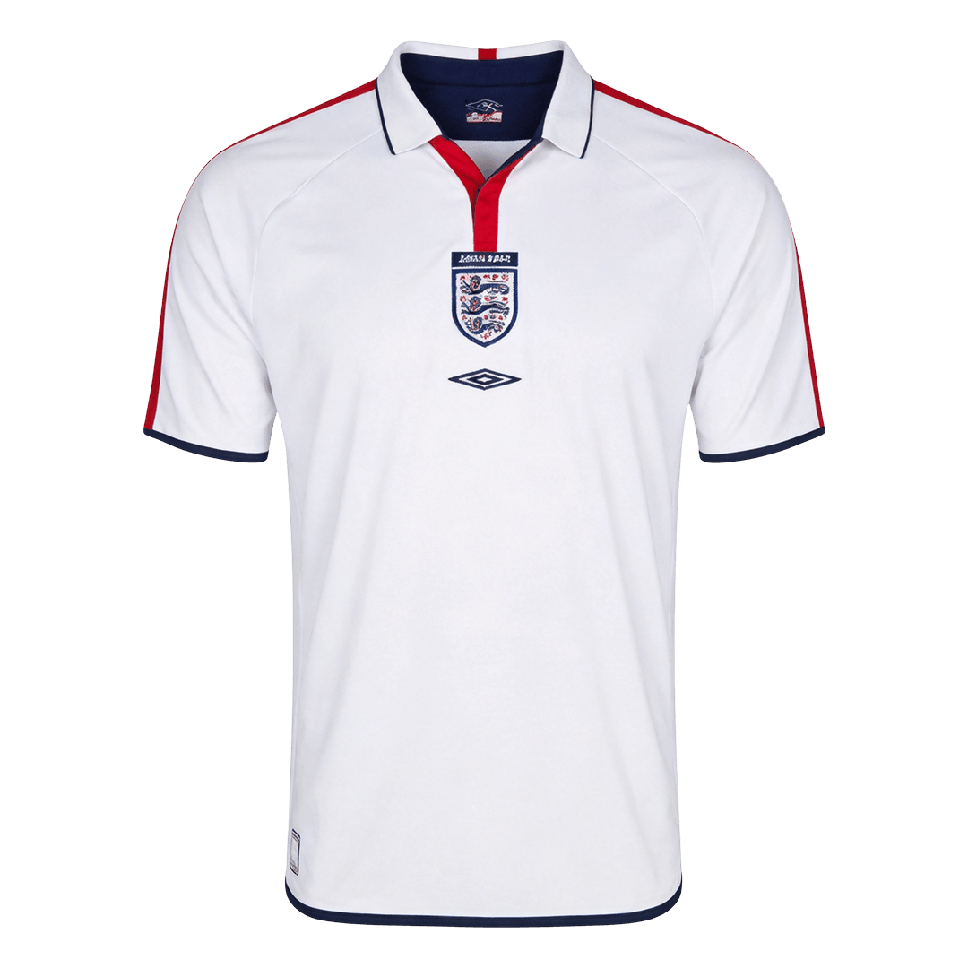 Retro 2004 England Home Soccer Jersey - Soccerdeal