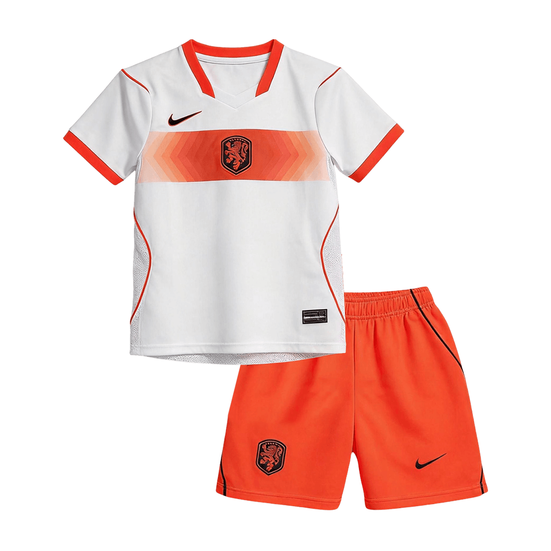 Kid's Netherlands Away Soccer Jersey Kit(Jersey+Shorts) 2026 - Soccerdeal