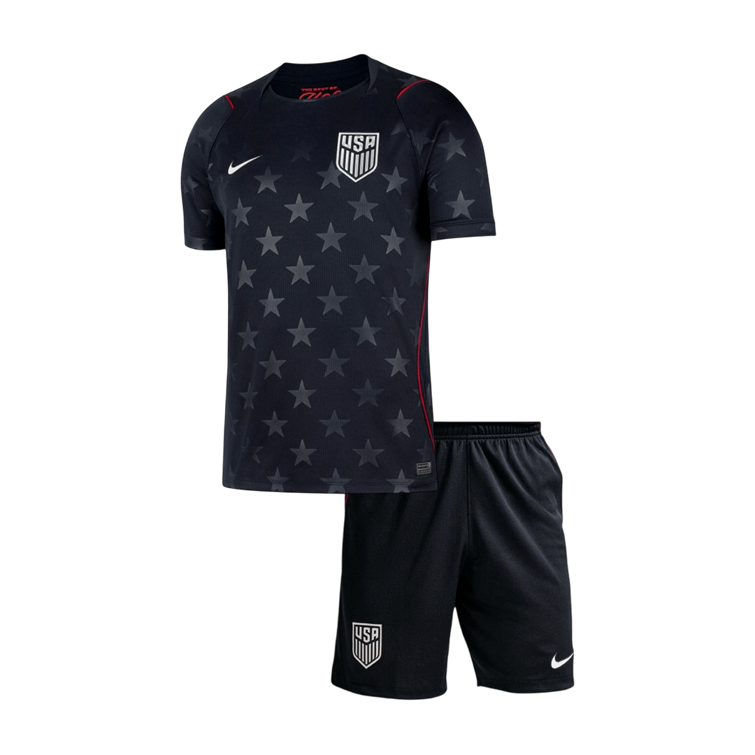 Kid's USA Away Soccer Jersey Kit(Jersey+Shorts) 2026 - Soccerdeal
