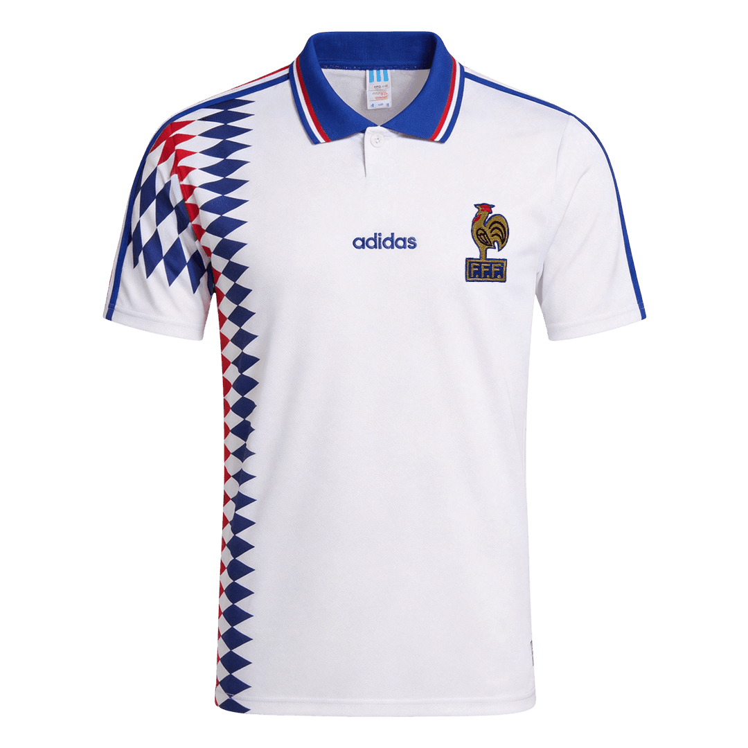Retro 1994 France Away Soccer Jersey - Soccerdeal