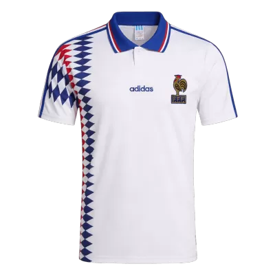 Retro 1994 France Away Soccer Jersey - Soccerdeal