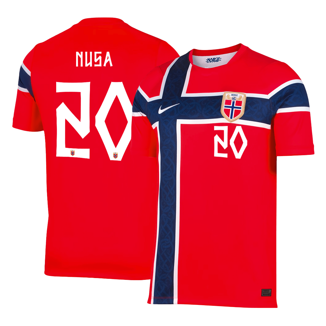 NUSA #20 Norway Home Soccer Jersey 2026 - Soccerdeal