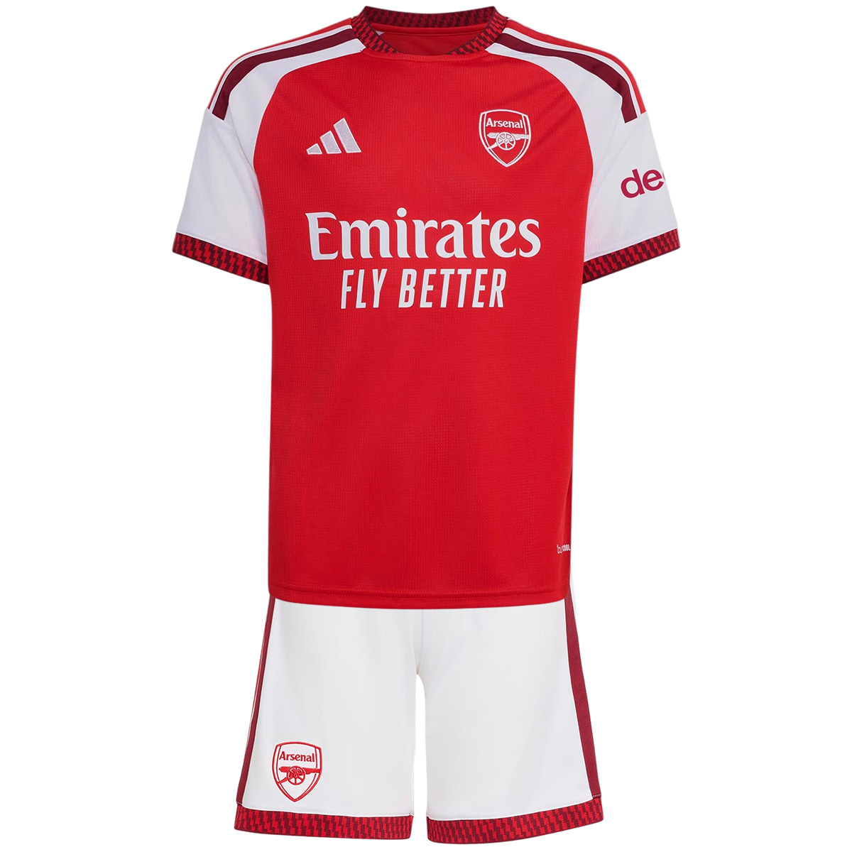 Kid's CHAMPIONS #26 Arsenal Home Soccer Jersey 2026/27 - Soccerdeal