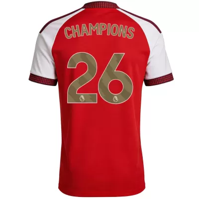 CHAMPIONS #26 Arsenal Home Soccer Jersey 2026/27 - Soccerdeal