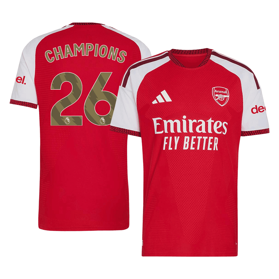 CHAMPIONS #26 Arsenal Home Soccer Jersey 2026/27 Player Version - Soccerdeal