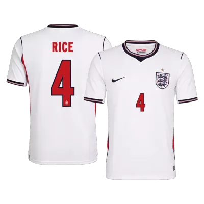 RICE #4 England Home Soccer Jersey 2026 - Soccerdeal