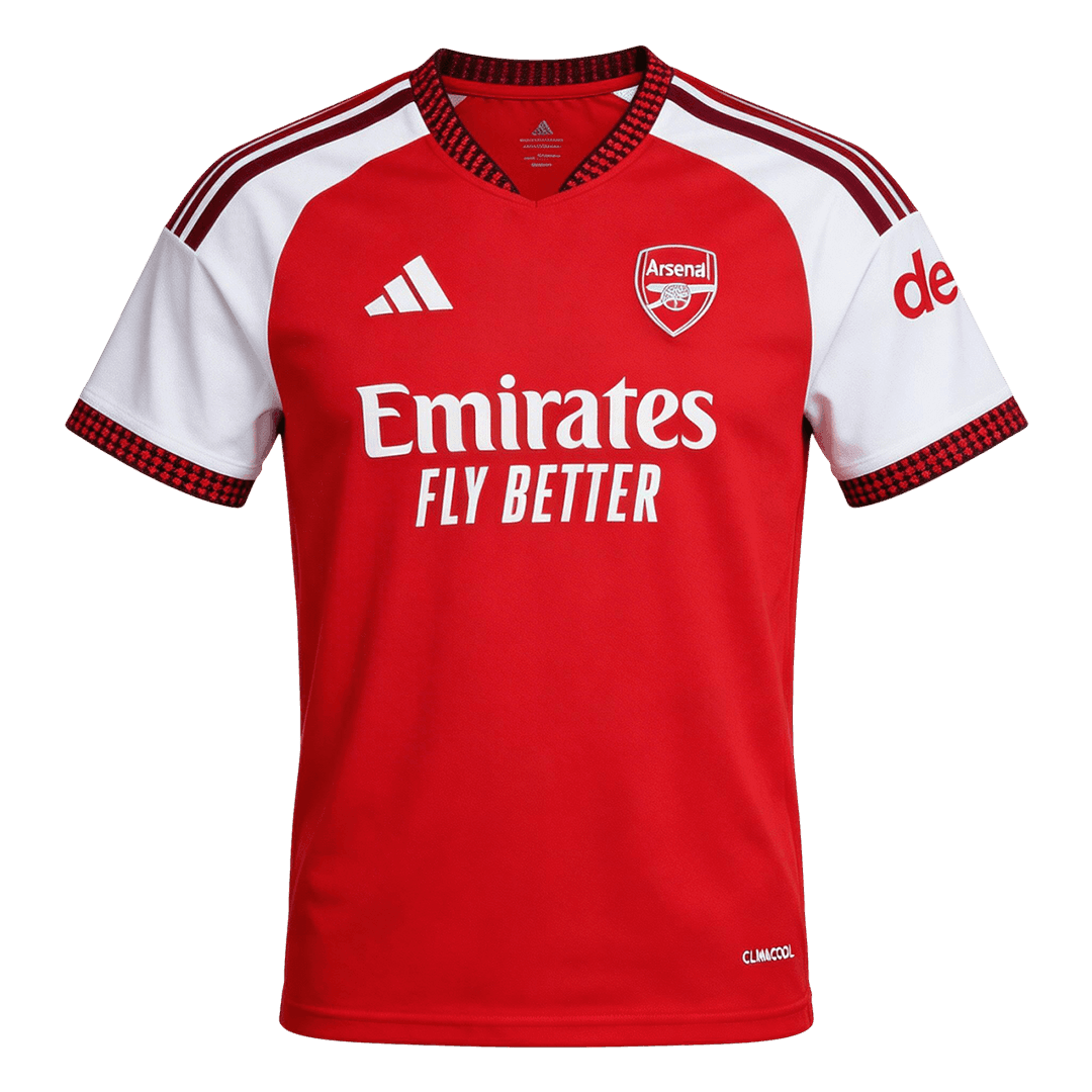 CHAMPIONS #26 Arsenal Home Soccer Jersey 2026/27 - Soccerdeal