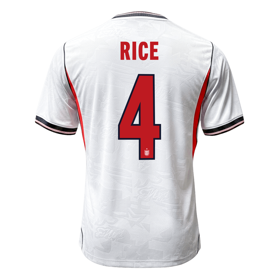 RICE #4 England Home Soccer Jersey 2026 Player Version - Soccerdeal