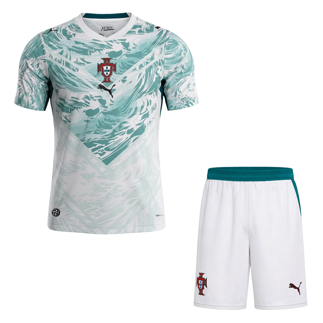 Portugal Away Soccer Jersey Kit(Jersey+Shorts) 2026 - Soccerdeal