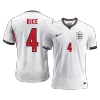 RICE #4 England Home Soccer Jersey 2026 Player Version - Soccerdeal