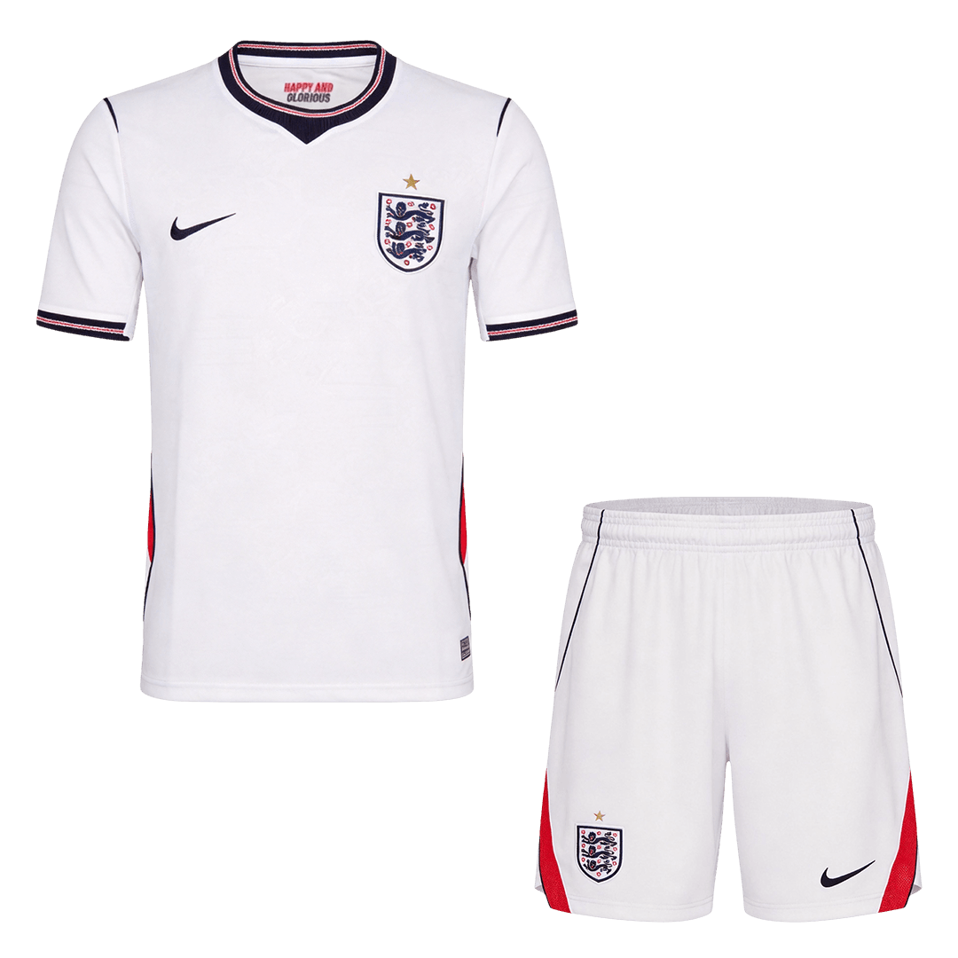 England Home Soccer Jersey Kit(Jersey+Shorts) 2026 - Soccerdeal