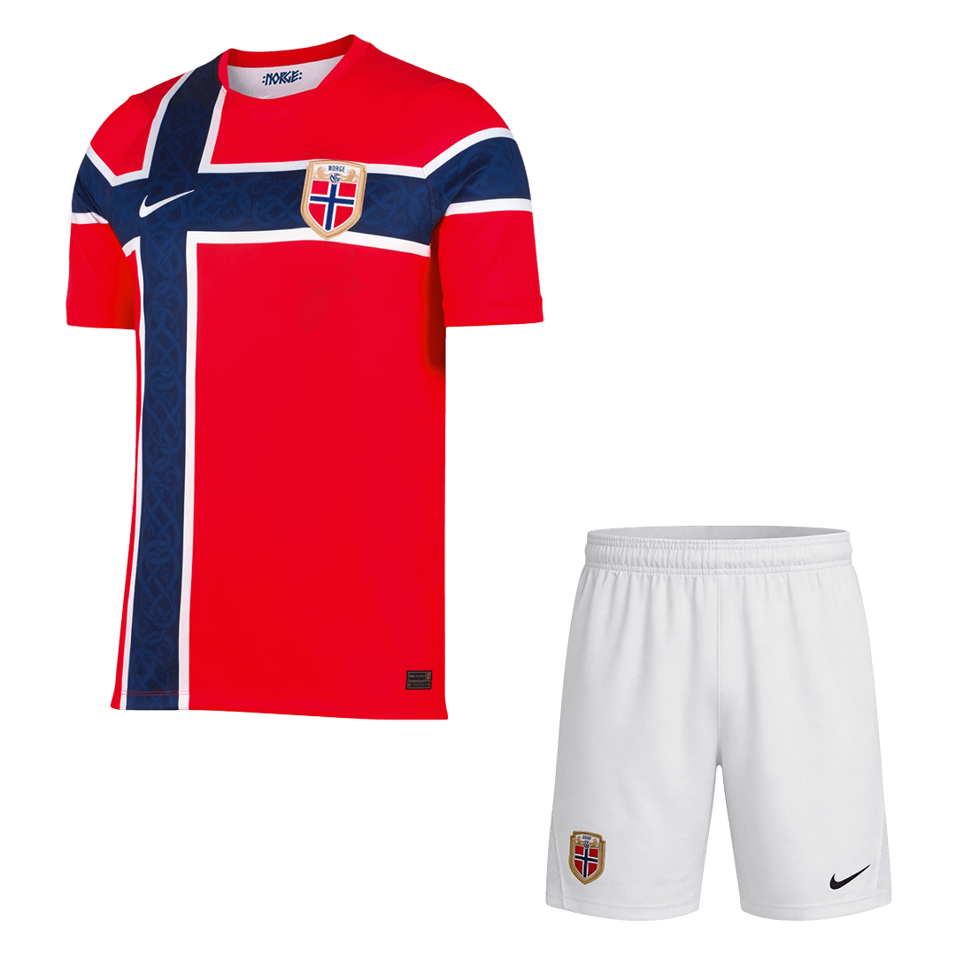 Norway Home Soccer Jersey Kit(Jersey+Shorts) 2026 - Soccerdeal