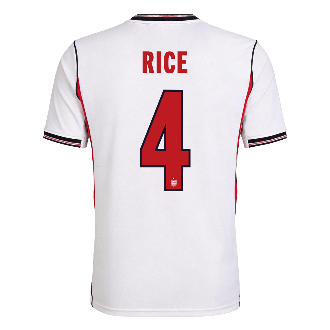 RICE #4 England Home Soccer Jersey 2026 - Soccerdeal