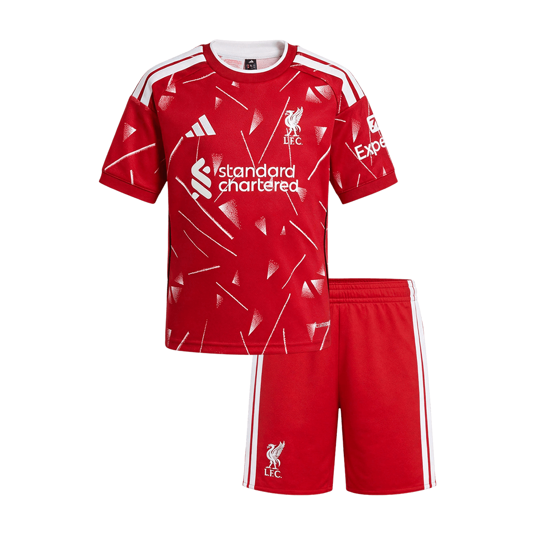 Kid's Liverpool Home Soccer Jersey Kit(Jersey+Shorts) 2026/27 - Soccerdeal