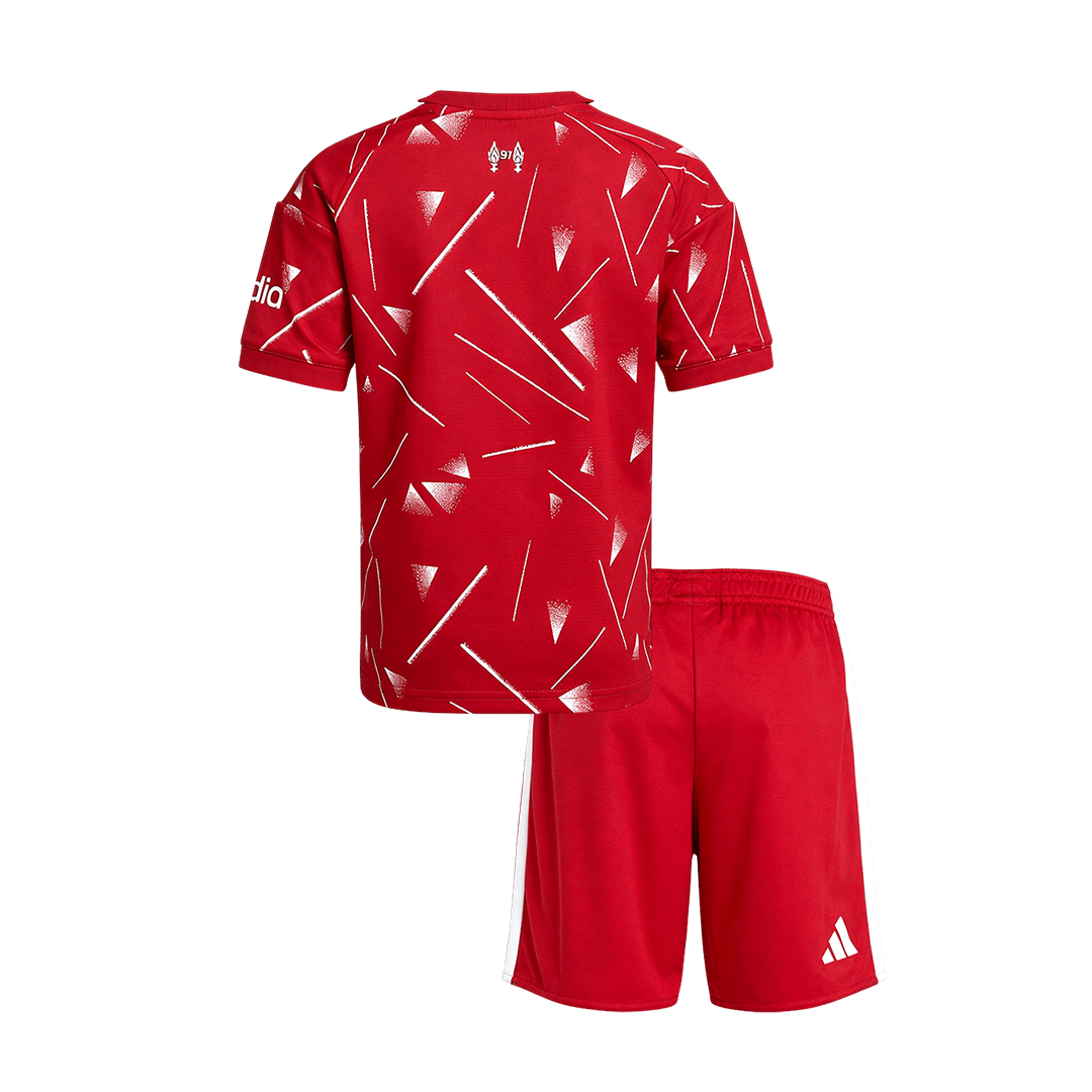 Kid's Liverpool Home Soccer Jersey Kit(Jersey+Shorts) 2026/27 - Soccerdeal