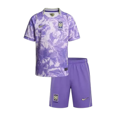 Kid's South Korea Away Soccer Jersey Kit(Jersey+Shorts) 2026 - Soccerdeal