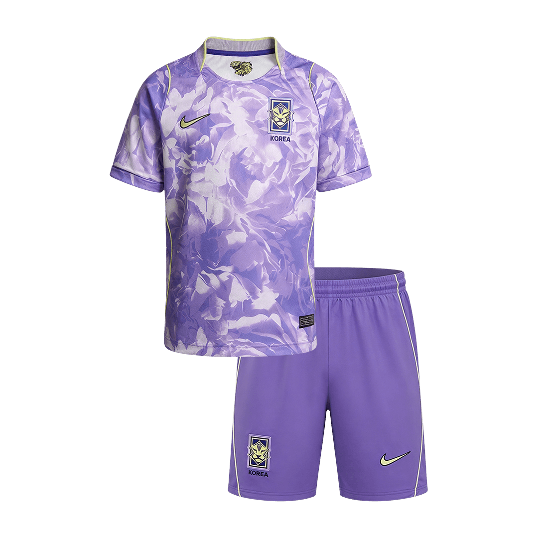 Kid's South Korea Away Soccer Jersey Kit(Jersey+Shorts) 2026 - Soccerdeal