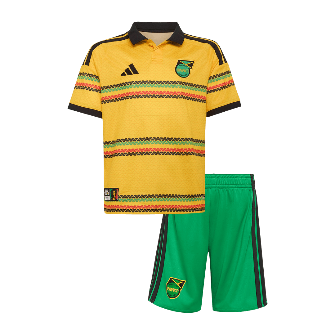 Kid's Jamaica Home Soccer Jersey Kit(Jersey+Shorts) 2026 - Soccerdeal