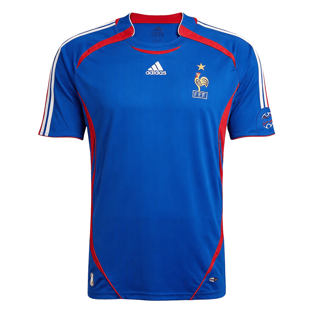 Retro 2006 France Home Soccer Jersey - Soccerdeal