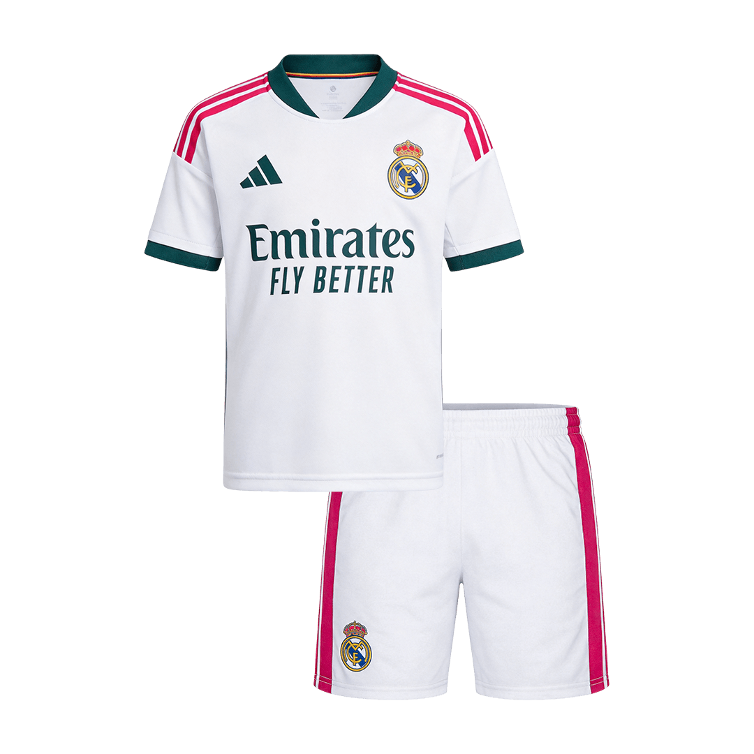 Kid's Real Madrid Home Soccer Jersey Kit(Jersey+Shorts) 2026/27 - Soccerdeal