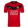 Retro 2009/10 Manchester United Home Soccer Jersey - Soccerdeal