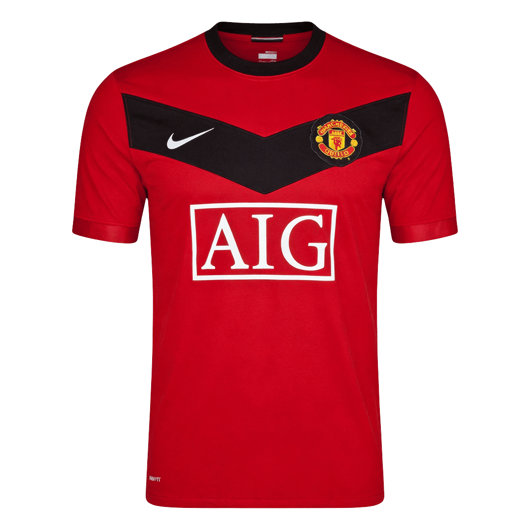 Retro 2009/10 Manchester United Home Soccer Jersey - Soccerdeal