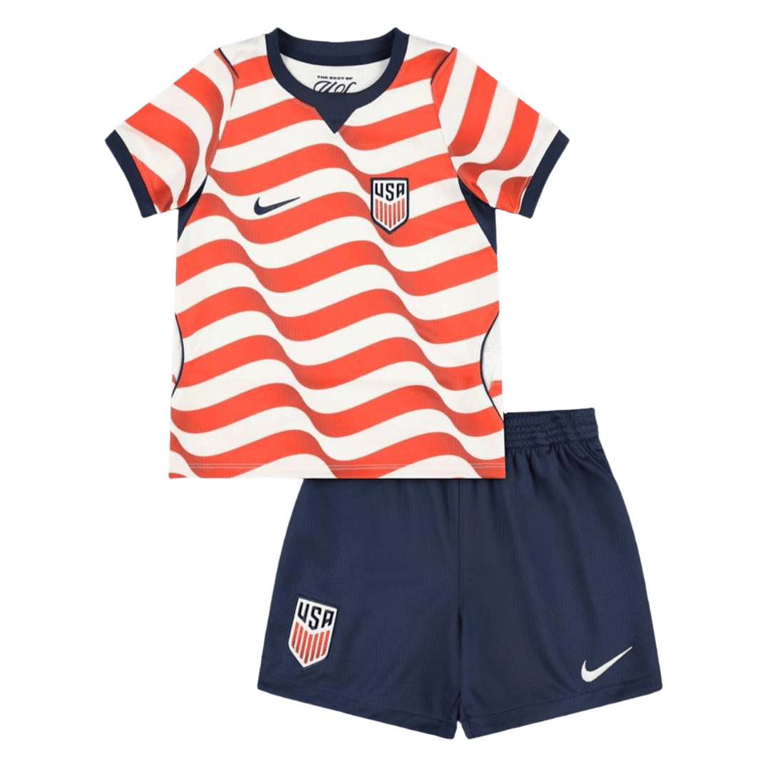Kid's USA Home Soccer Jersey Kit(Jersey+Shorts) 2026 - Soccerdeal