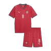 Kid's B. FERNANDES #8 Portugal Home Soccer Jersey Kit(Jersey+Shorts) 2026 - Soccerdeal