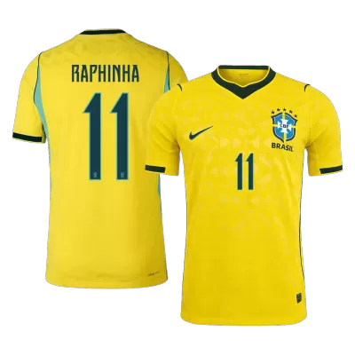 RAPHINHA #11 Brazil Home Soccer Jersey 2026 Player Version - Soccerdeal