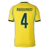 MARQUINHOS #4 Brazil Home Soccer Jersey 2026 Player Version - Soccerdeal