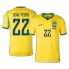 JOÃO PEDRO #22 Brazil Home Soccer Jersey 2026 - Soccerdeal