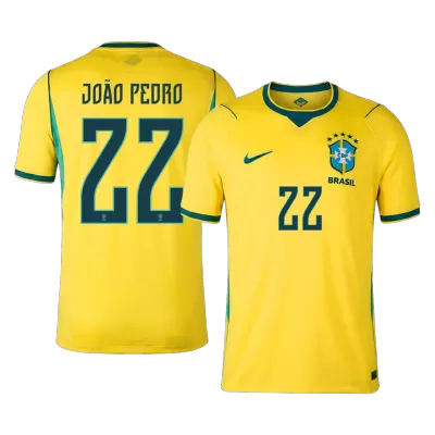 JOÃO PEDRO #22 Brazil Home Soccer Jersey 2026 - Soccerdeal