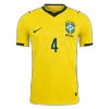 MARQUINHOS #4 Brazil Home Soccer Jersey 2026 Player Version - Soccerdeal