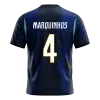MARQUINHOS #4 Brazil Away Soccer Jersey 2026 - Soccerdeal