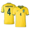 MARQUINHOS #4 Brazil Home Soccer Jersey 2026 - Soccerdeal