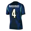MARQUINHOS #4 Brazil Away Soccer Jersey 2026 Player Version - Soccerdeal