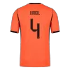 VIRGIL #4 Netherlands Home Soccer Jersey 2026 Player Version - Soccerdeal