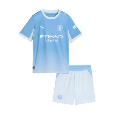 Kid's Manchester City Home Soccer Jersey Kit(Jersey+Shorts) 2026/27 - Soccerdeal