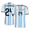 E. FERNÁNDEZ #24 Argentina Home Soccer Jersey 2026 Player Version - Soccerdeal