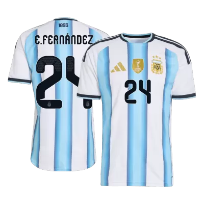 E. FERNÁNDEZ #24 Argentina Home Soccer Jersey 2026 Player Version - Soccerdeal