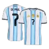 DE PAUL #7 Argentina Home Soccer Jersey 2026 Player Version - Soccerdeal