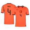 VIRGIL #4 Netherlands Home Soccer Jersey 2026 Player Version - Soccerdeal