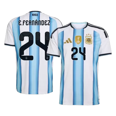 E. FERNÁNDEZ #24 Argentina Home Soccer Jersey 2026 - Soccerdeal