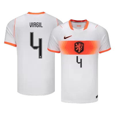 VIRGIL #4 Netherlands Away Soccer Jersey 2026 - Soccerdeal