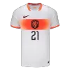 F.DE JONG #21 Netherlands Away Soccer Jersey 2026 - Soccerdeal