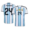 E. FERNÁNDEZ #24 Argentina Home Soccer Jersey 2026 - Soccerdeal